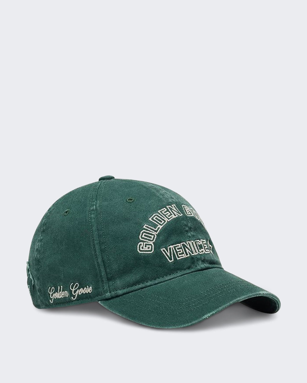 Golden Goose Dames Cap met logo Groen - Eleganza.nl