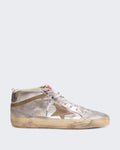 Damen Leder Sneaker mit Vintage-Verarbeitung Beige