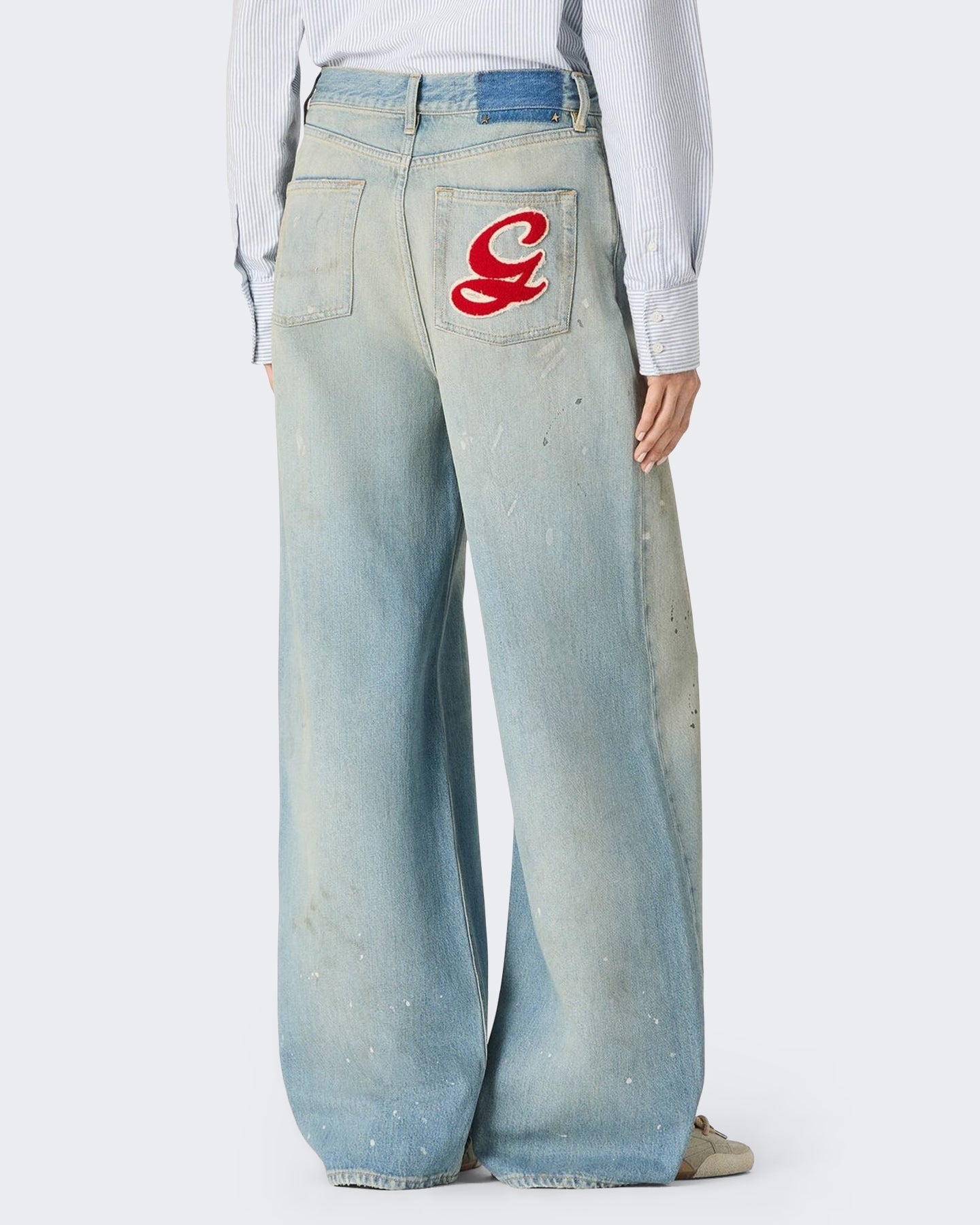 Golden Goose Dames Melody Jeans Blauw - Eleganza.nl