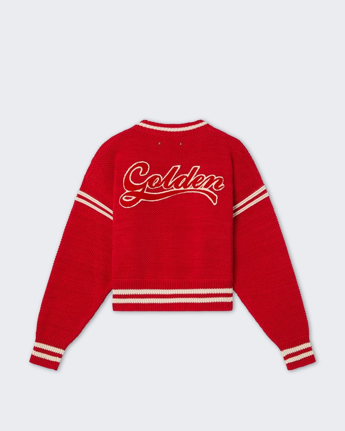Golden Goose Dames Rode sweater met ronde hals Rood - Eleganza.nl