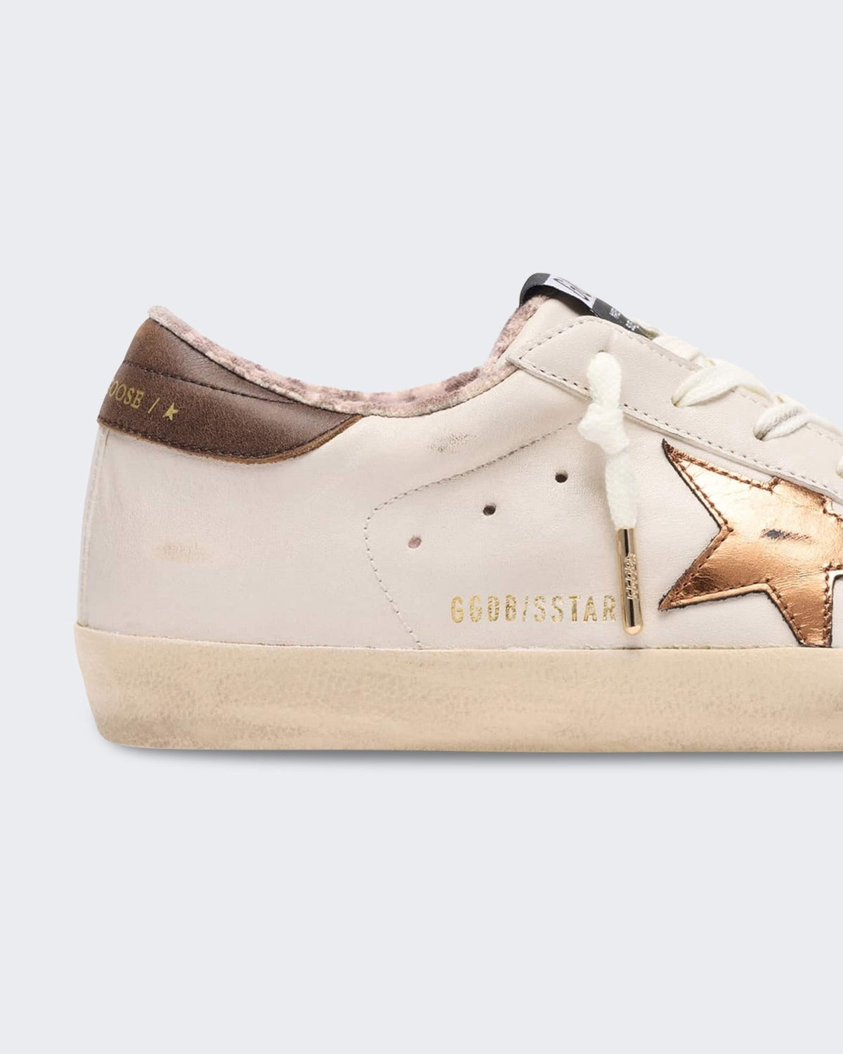 Golden Goose Dames Super-Star Sneaker Créme/Bruin - Eleganza.nl