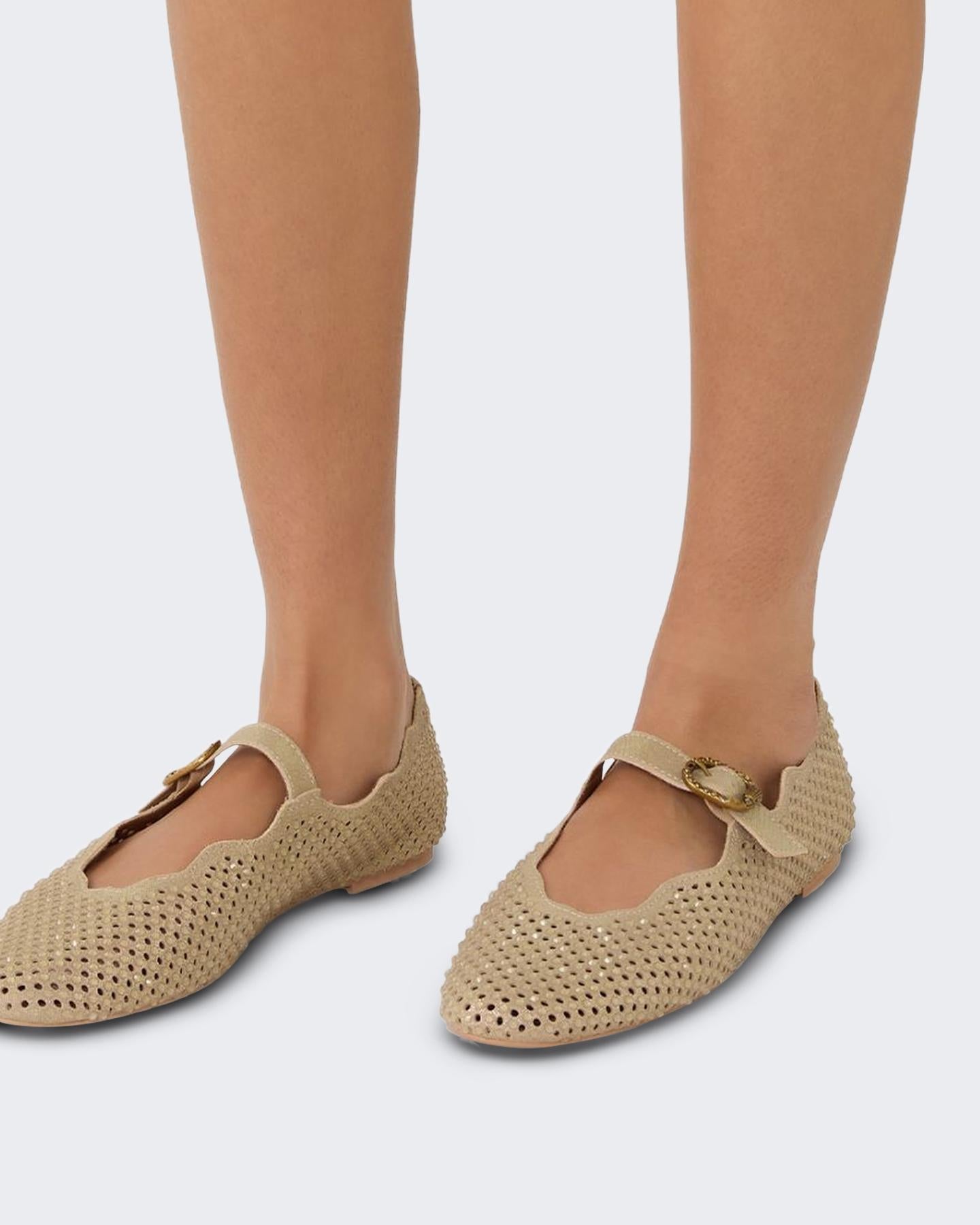 Dames Wavy Mayfair Ballet Flat