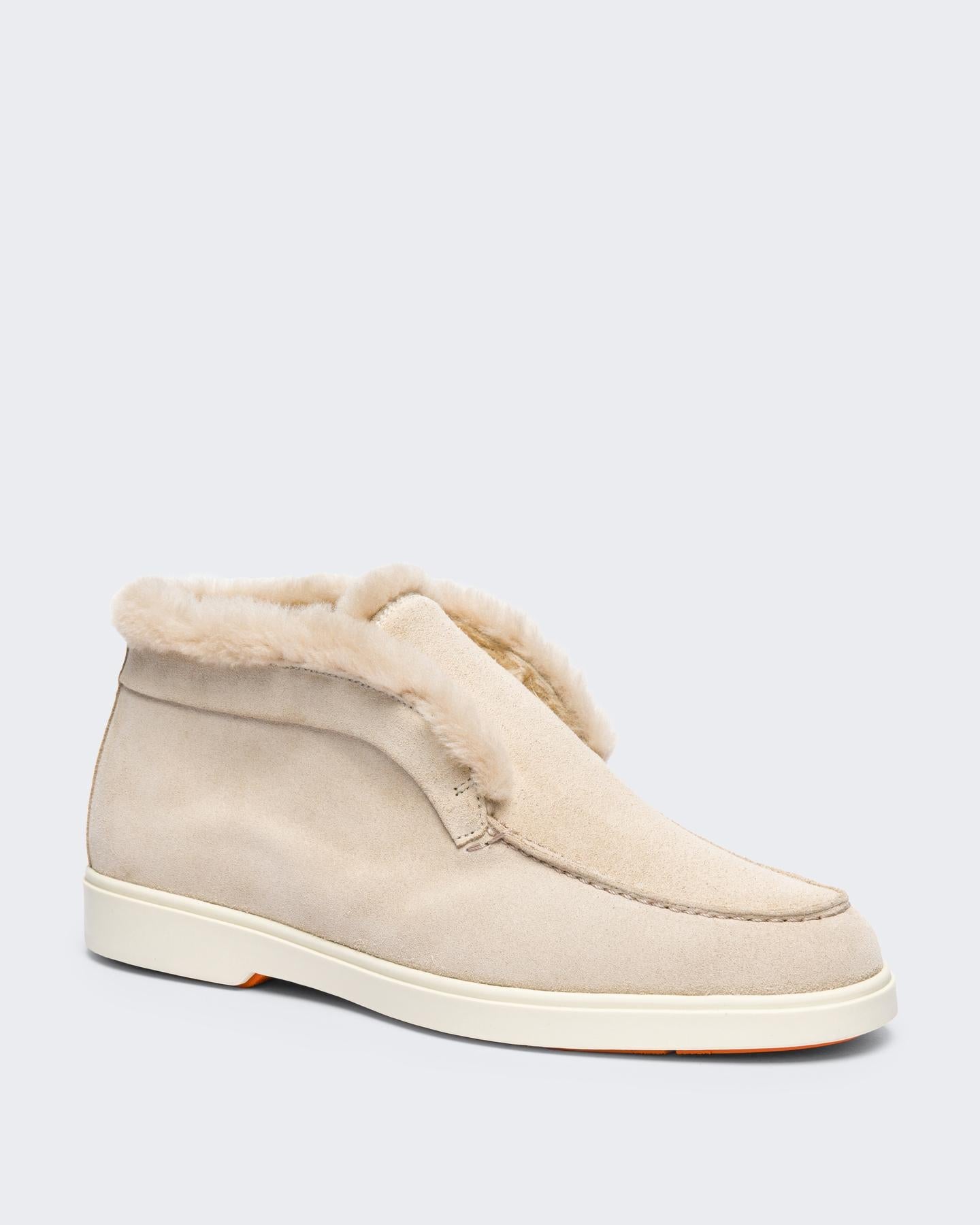 Dames Fortune Fur Loafer Beige