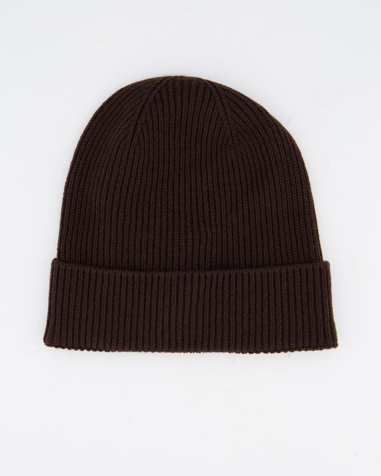 Heren Rib Muts Bruin