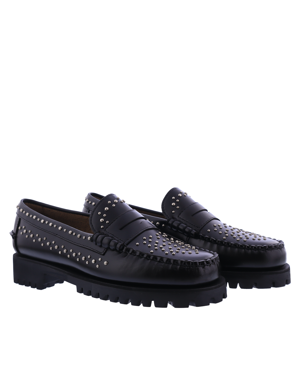 Dames Dan Studs Loafer Zwart