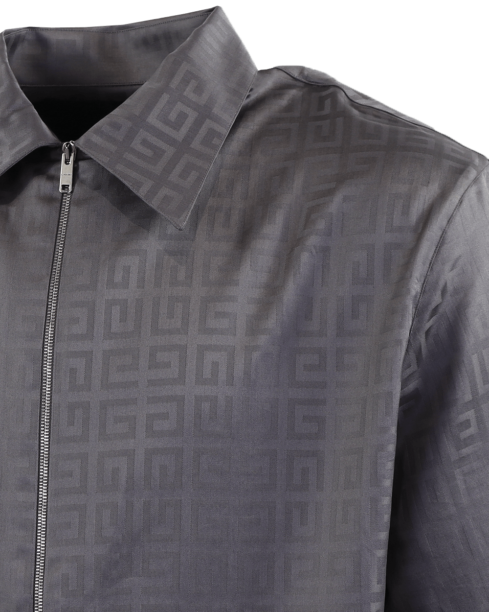 Heren Boxy Fit Zipped 4G Grijs