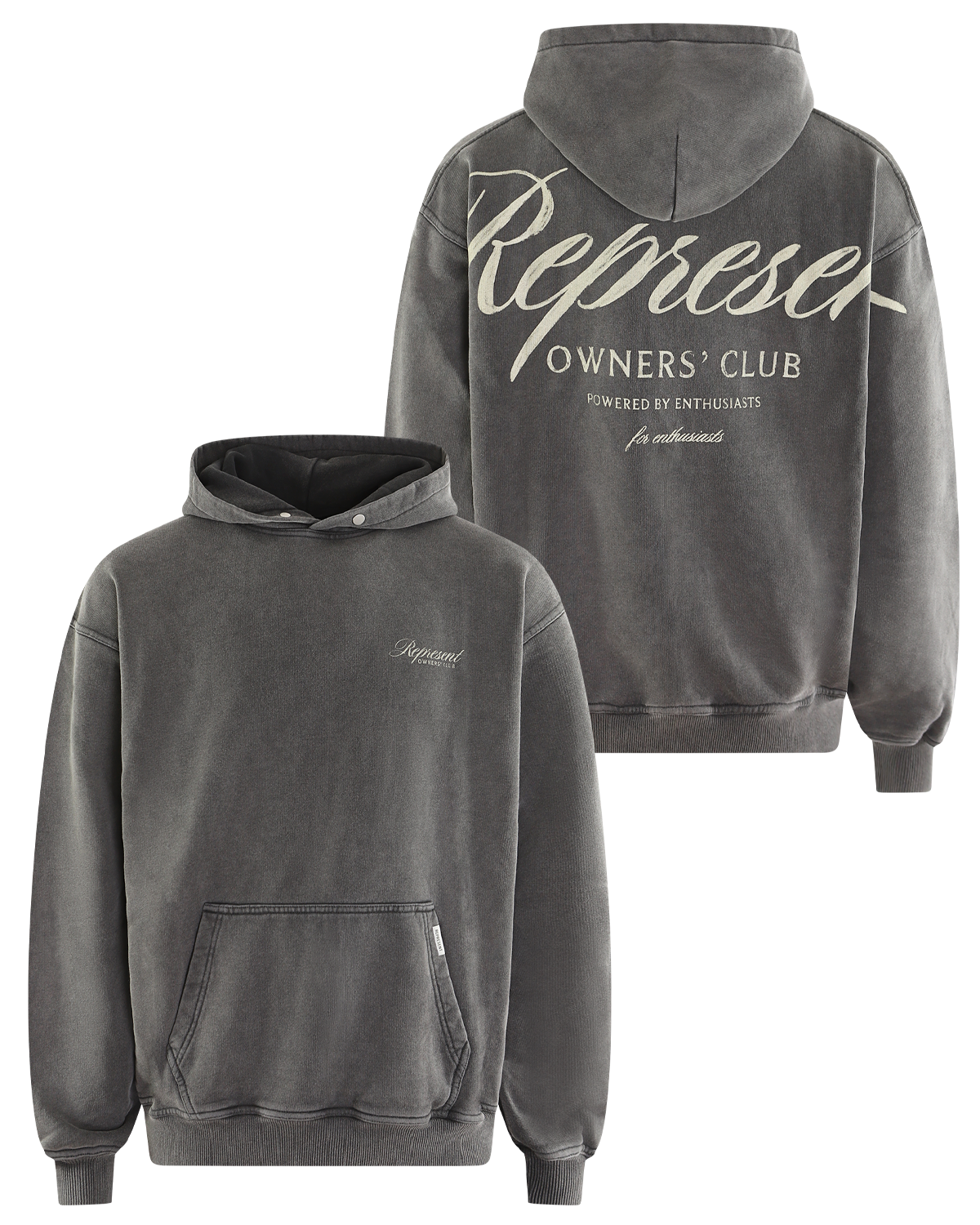 Heren Owners Script Hoodie Blauw