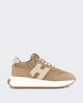 Damen Sneaker - H641 Allacciato H Patch-Brown Braun (2)