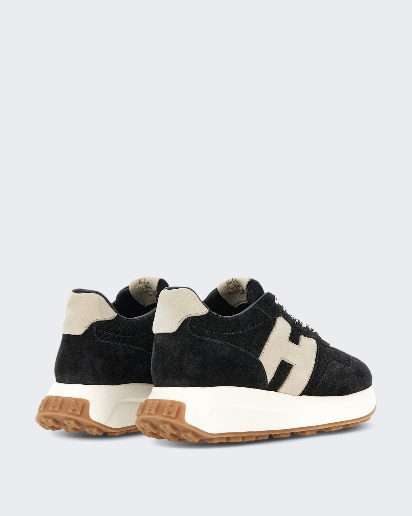Hogan Dames Sneaker - H641 Allacciato H Patch-Brown Bruin - Eleganza.nl