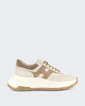 Damen Sneaker - H669 Allacciato H-Grey Beige (2)