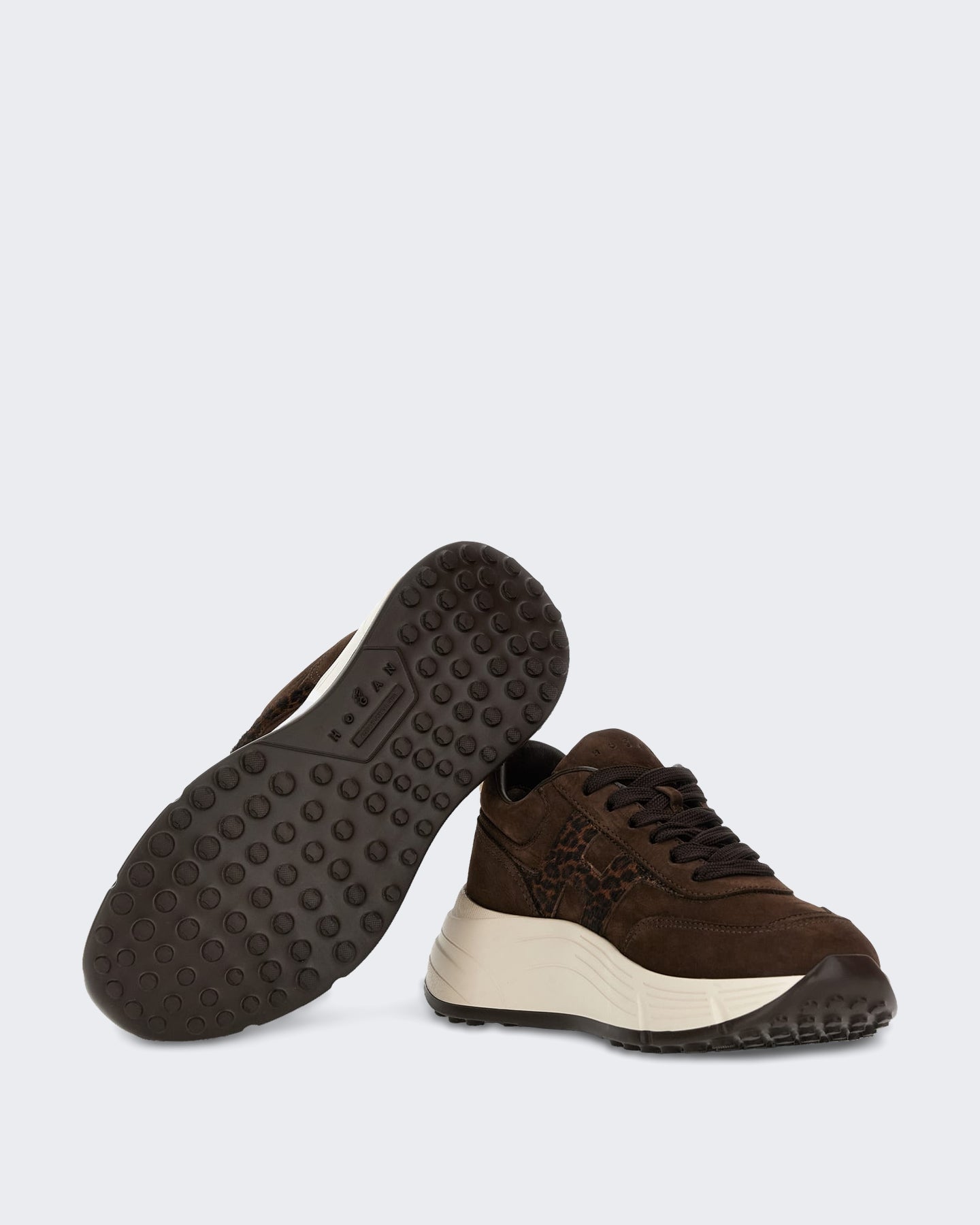 Hogan Dames Sneaker - H669 Allacciato H-Grey Grijs (3) - Eleganza.nl