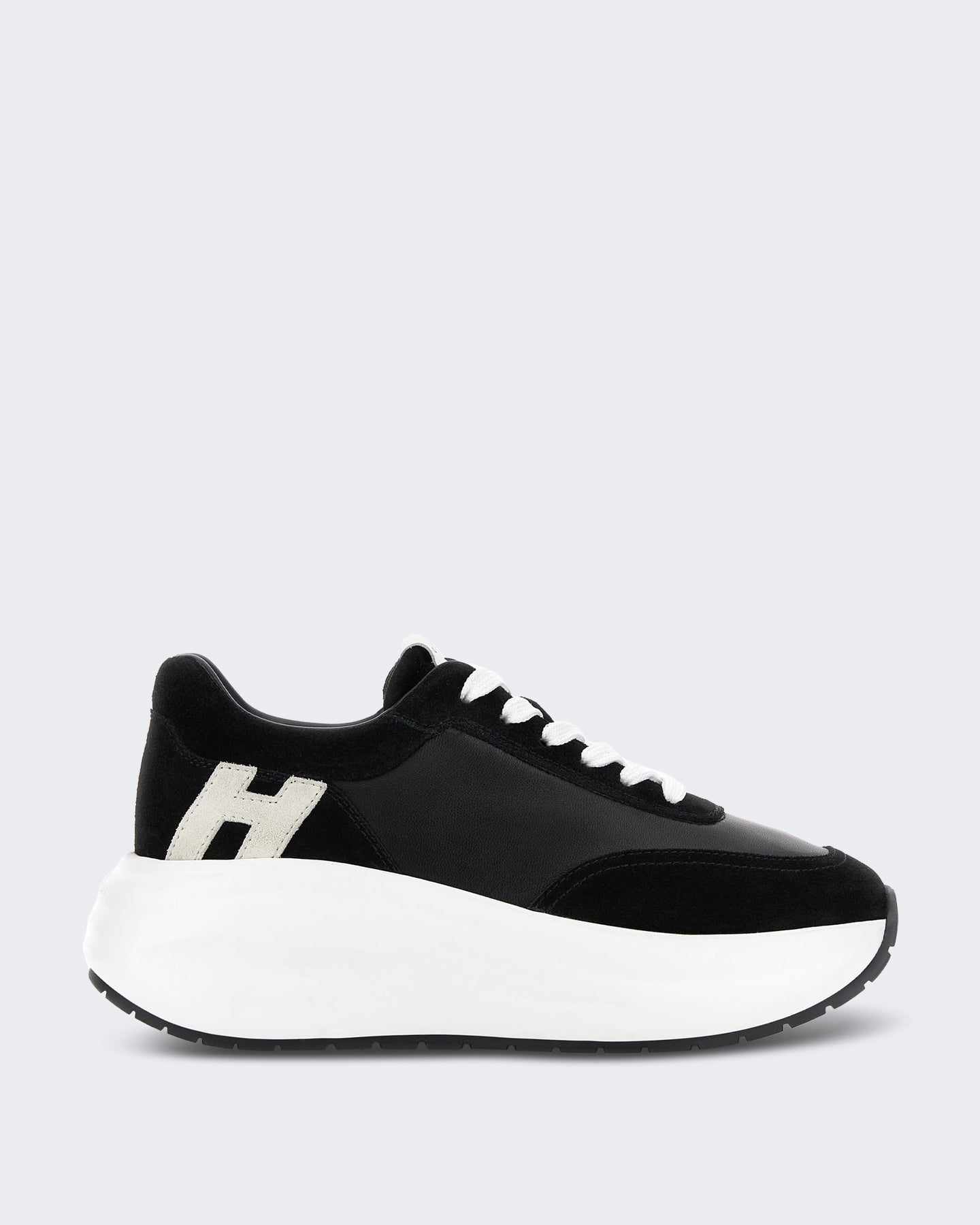 Hogan Dames Sneaker - H696 Allacciato H-Altraversione 9999 Zwart - Eleganza.nl