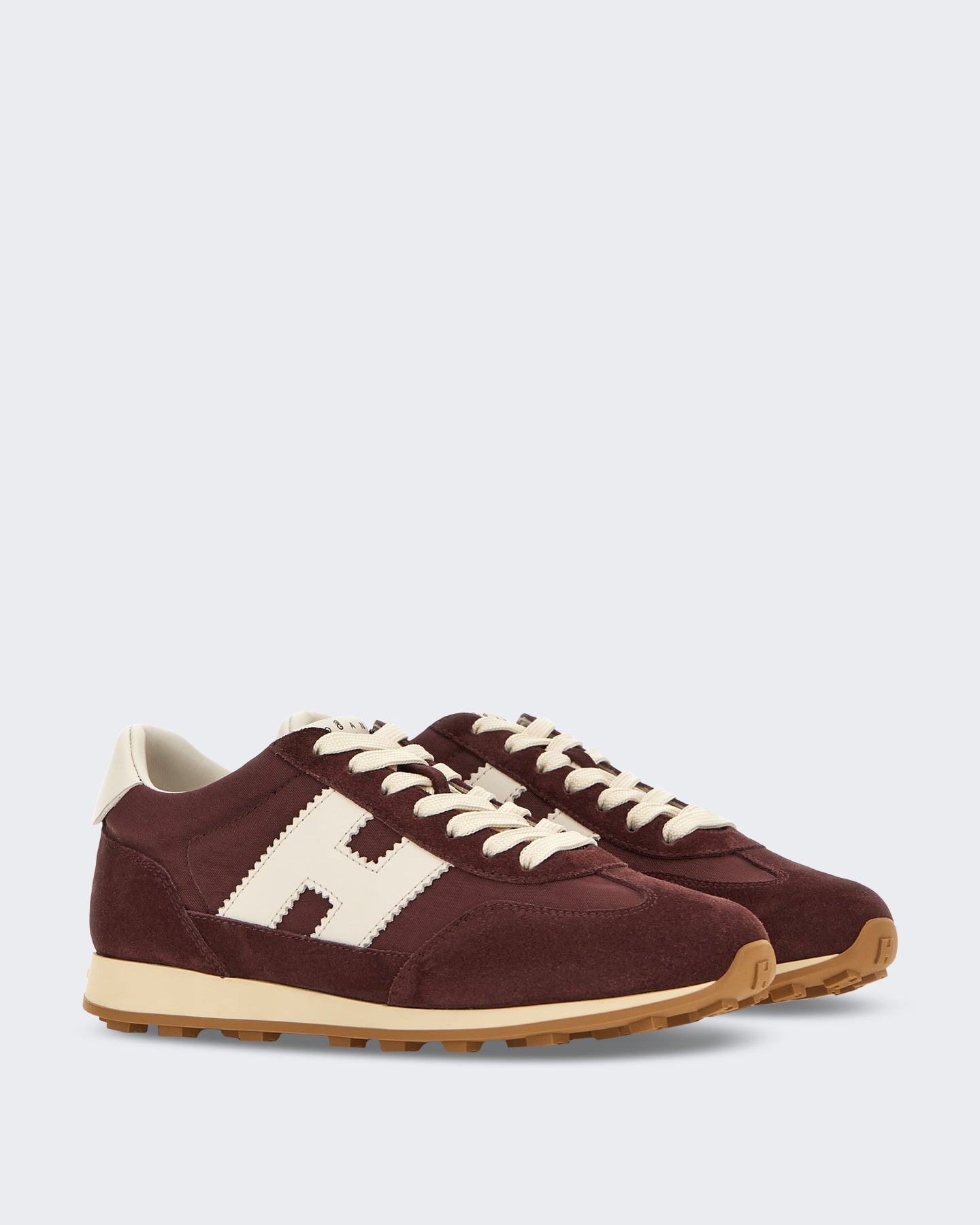 Hogan Dames Veterschoenen met H-detail Rood - Eleganza.nl