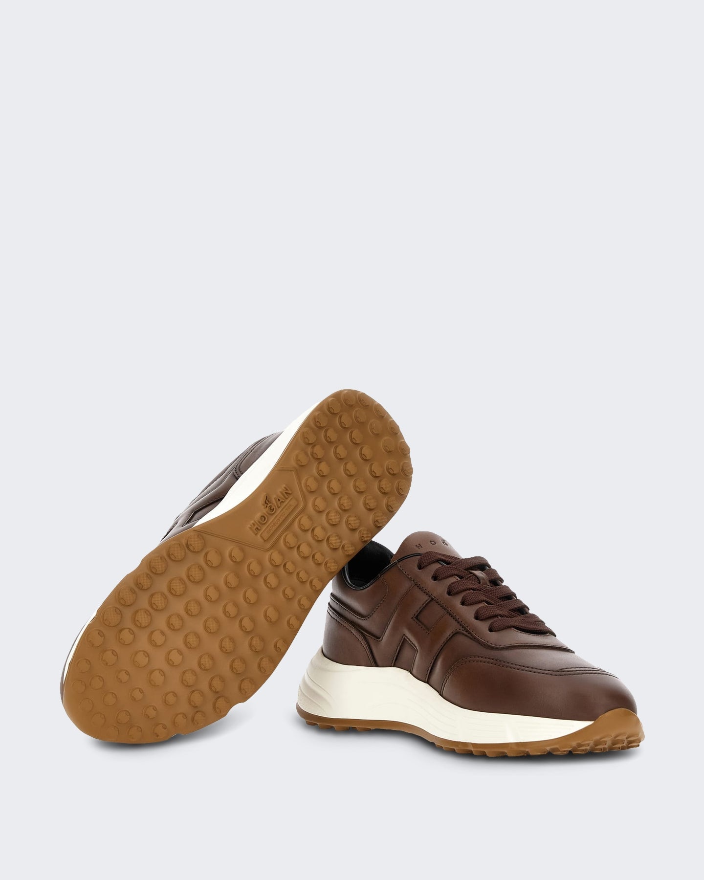 Hogan Heren Sneaker - Hogan Hyperlight Allacciato H-Corteccia Chiaro S013 - Eleganza.nl