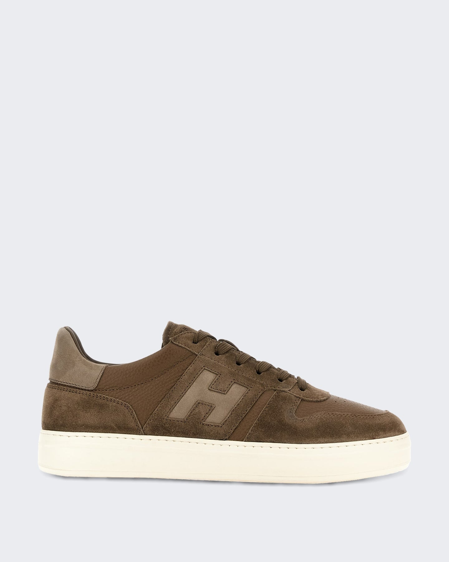Hogan Heren Sneaker met vetersluiting en H-band detail Zwart - Eleganza.nl
