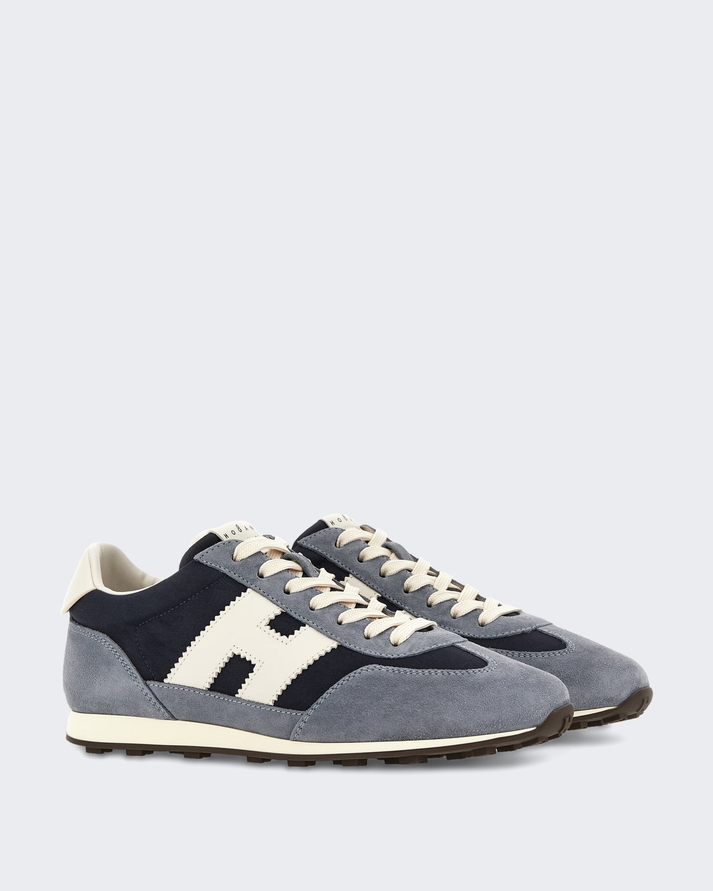 Hogan Heren Veterschoenen sneaker met H-logo Groen - Eleganza.nl