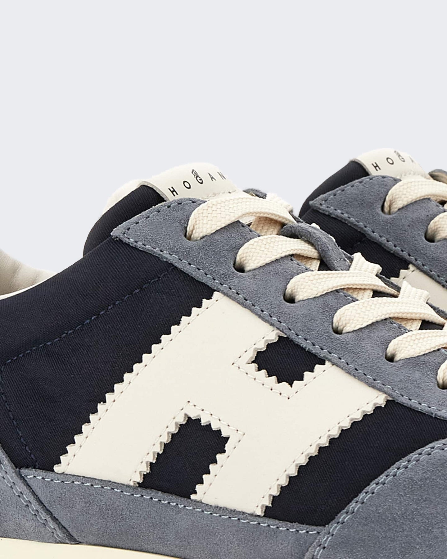 Hogan Heren Veterschoenen sneaker met H-logo Groen - Eleganza.nl