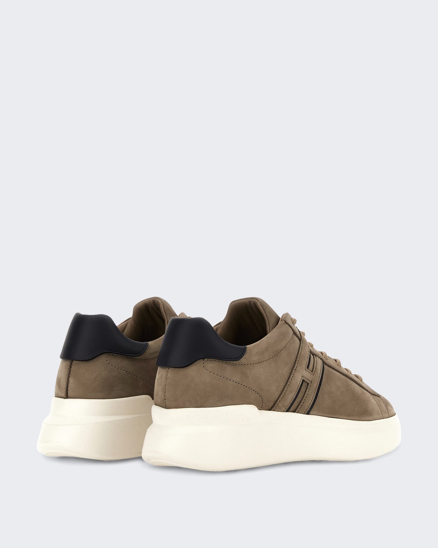 Hogan Heren Veterschoenen sneaker met H-profiel Bruin - Eleganza.nl