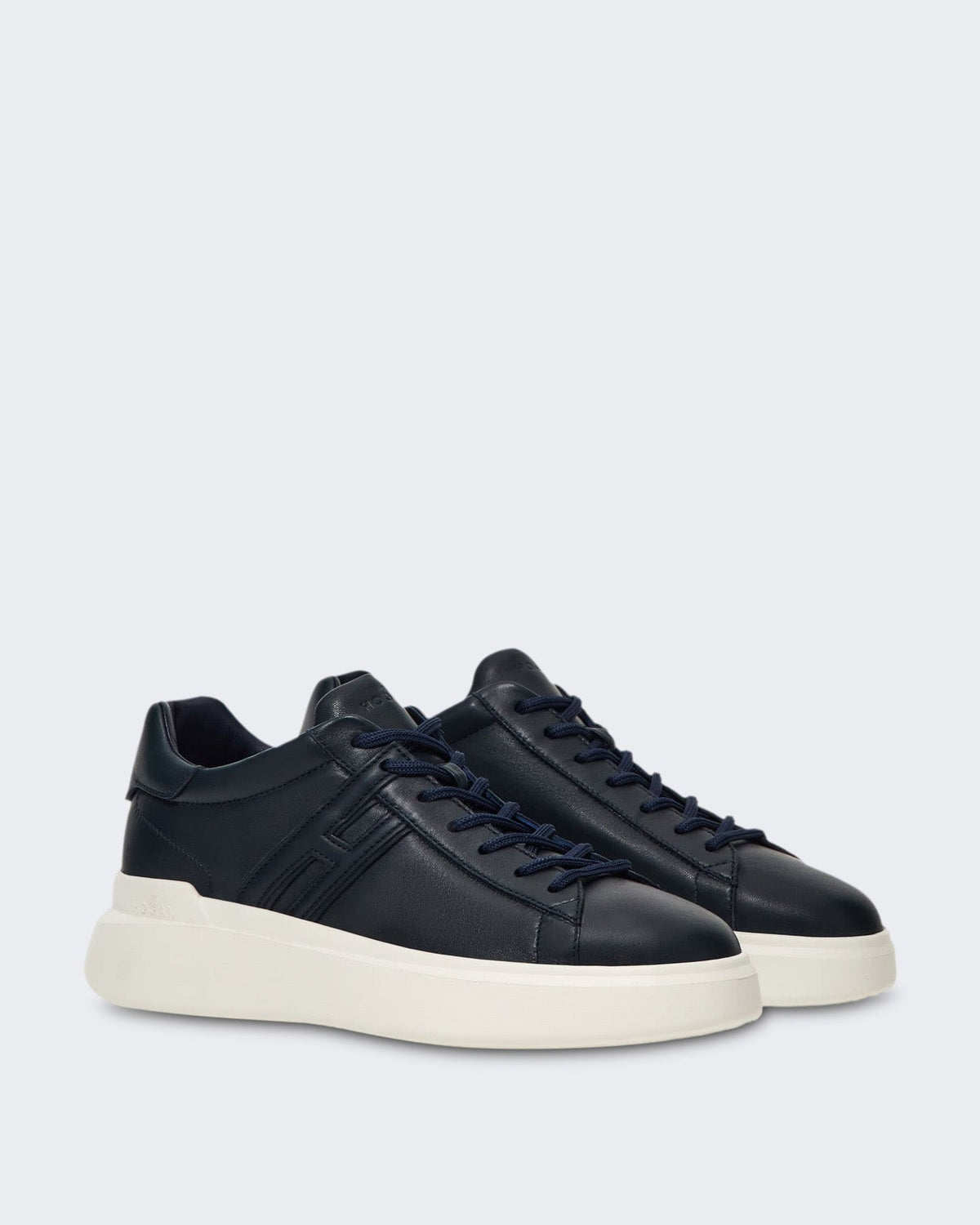 Hogan Heren Veterschoenen sneaker met H-profiel Nachtblauw - Eleganza.nl