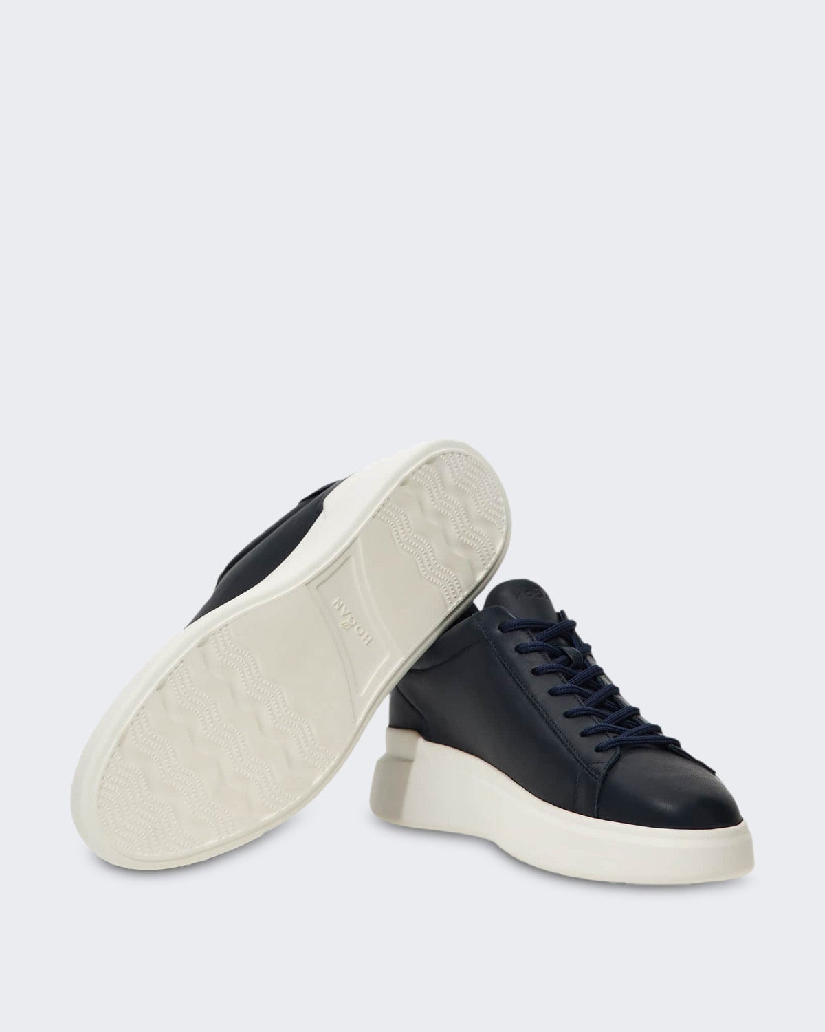 Hogan Heren Veterschoenen sneaker met H-profiel Nachtblauw - Eleganza.nl