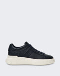 Heren H580 Veterschoenen sneaker met H-profiel Nachtblauw
