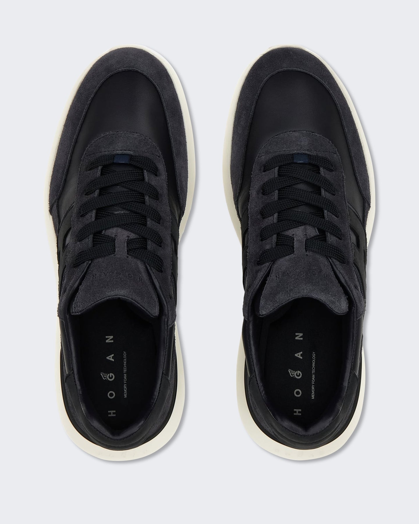 Hogan Heren Vetersneaker met H-band detail Blauw - Eleganza.nl