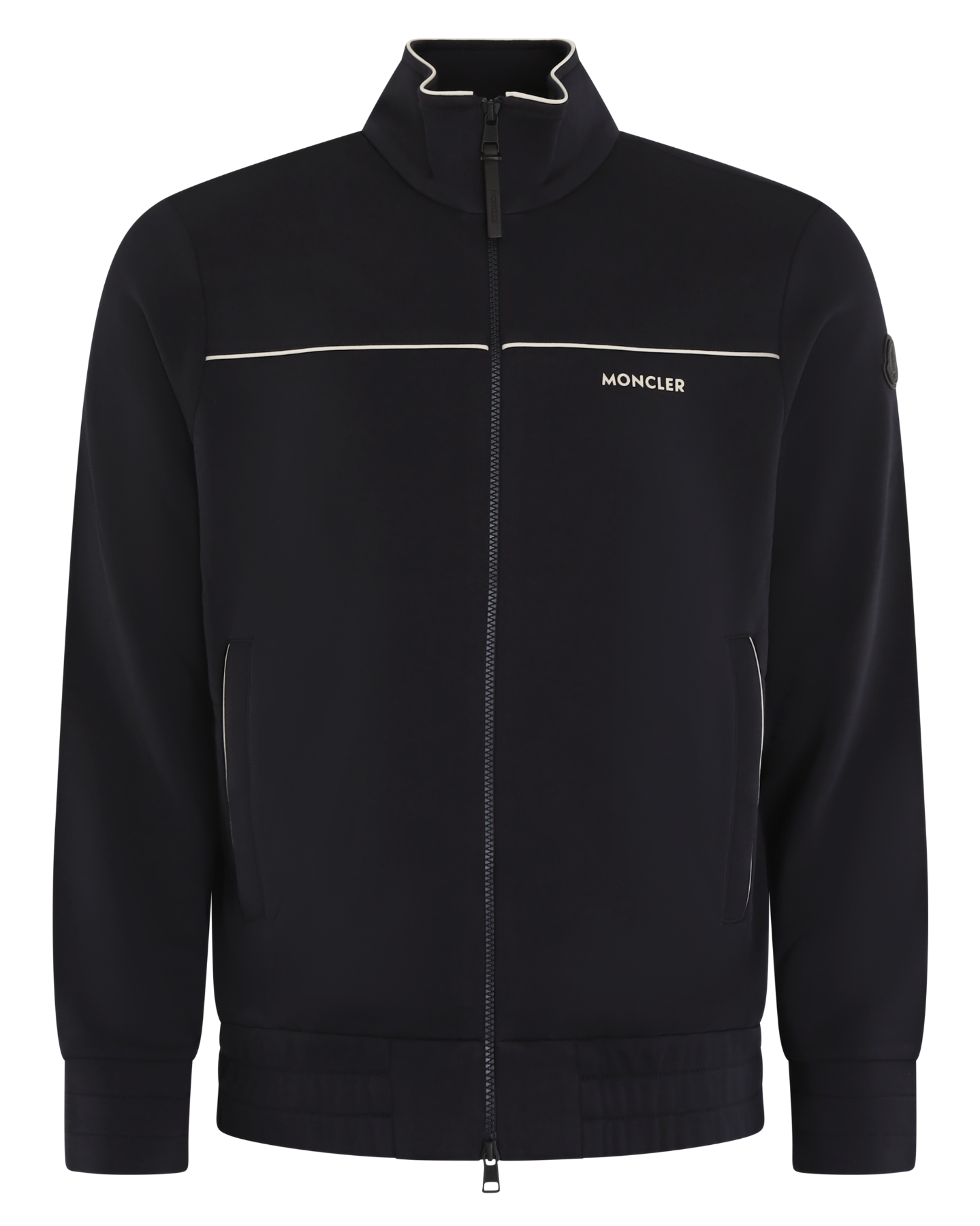 Heren Zip Up Cardigan Zwart