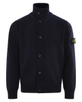 Kinder-Strickjacke blau — huidige kleur