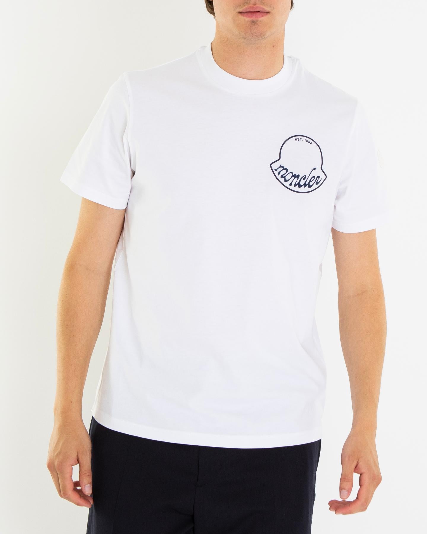 Heren Logoprinted T-Shirt Wit