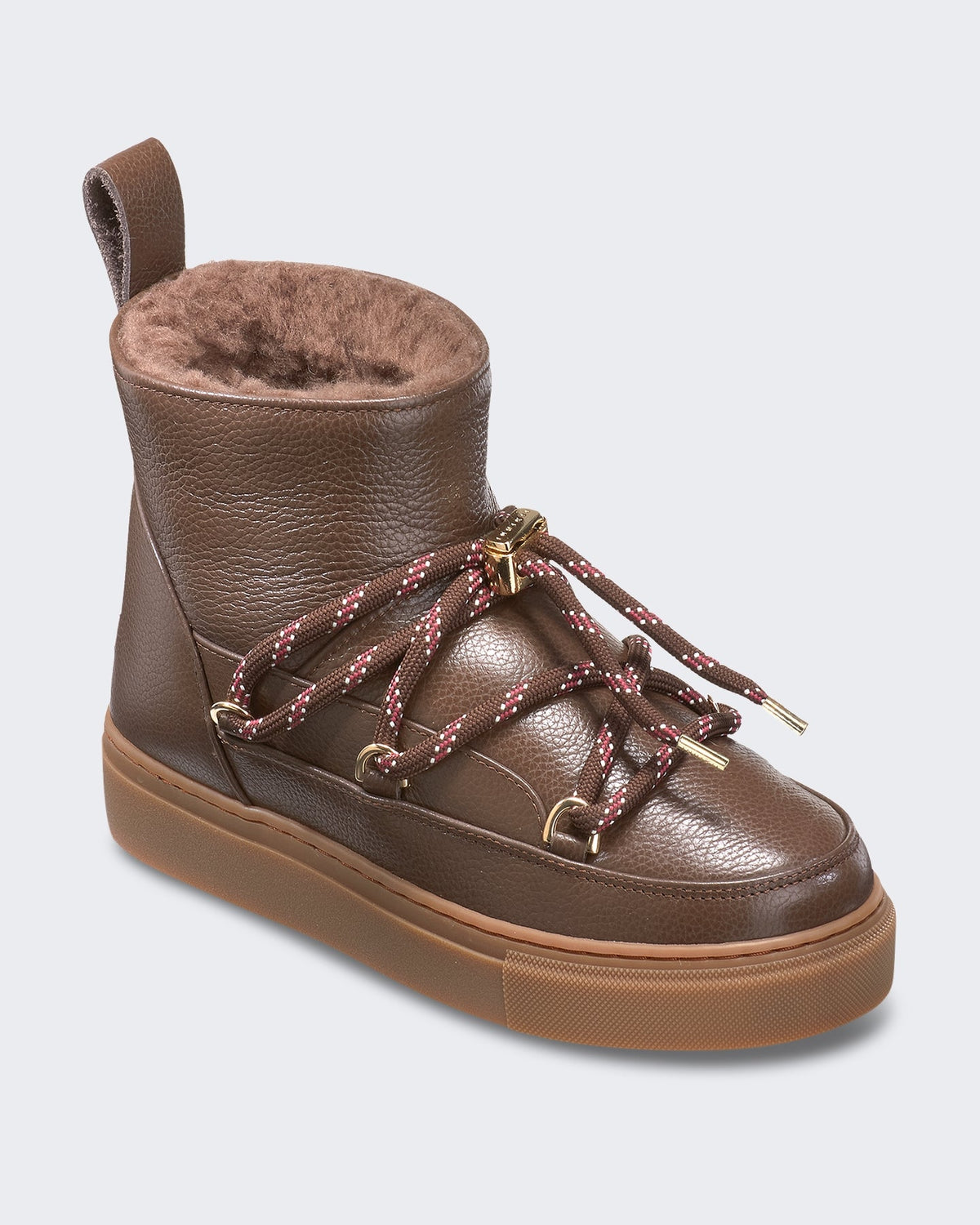 Inuikii Dames Laars van glanzend volledig leer Bruin - Eleganza.nl