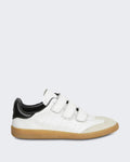 Dames Beth leren sneakers Wit — huidige kleur