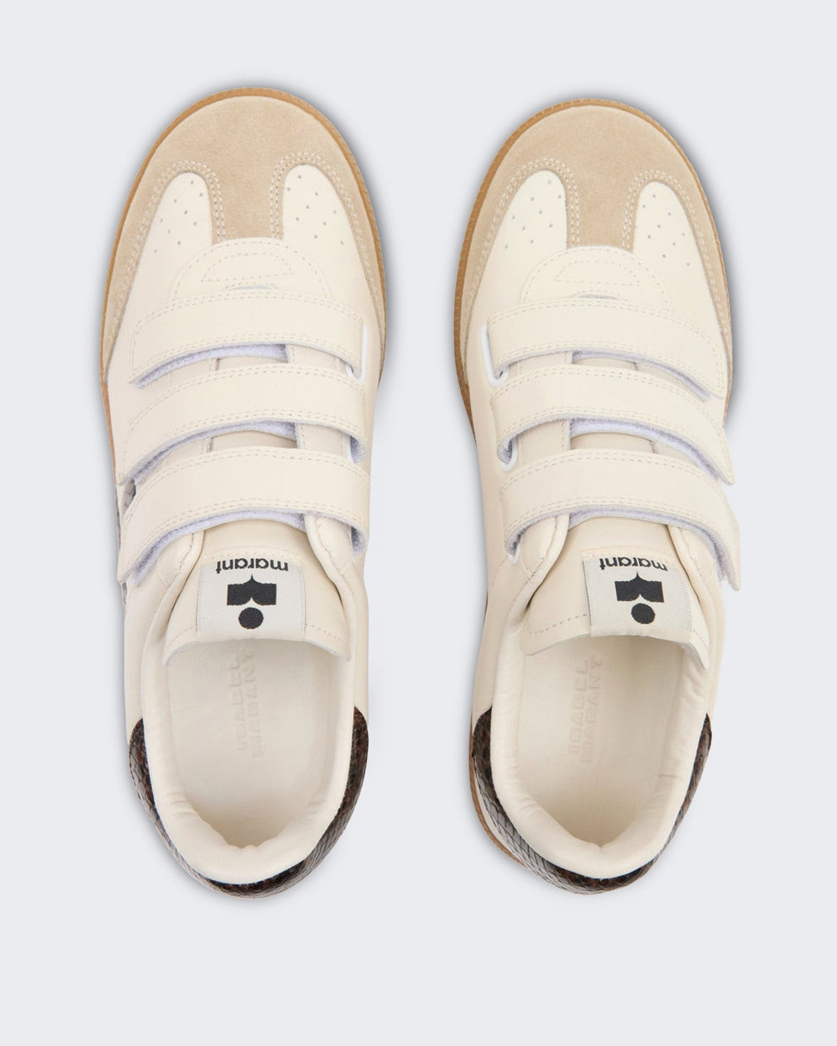Isabel Marant Dames Beth sneakers in chalk/mocha Beige - Eleganza.nl