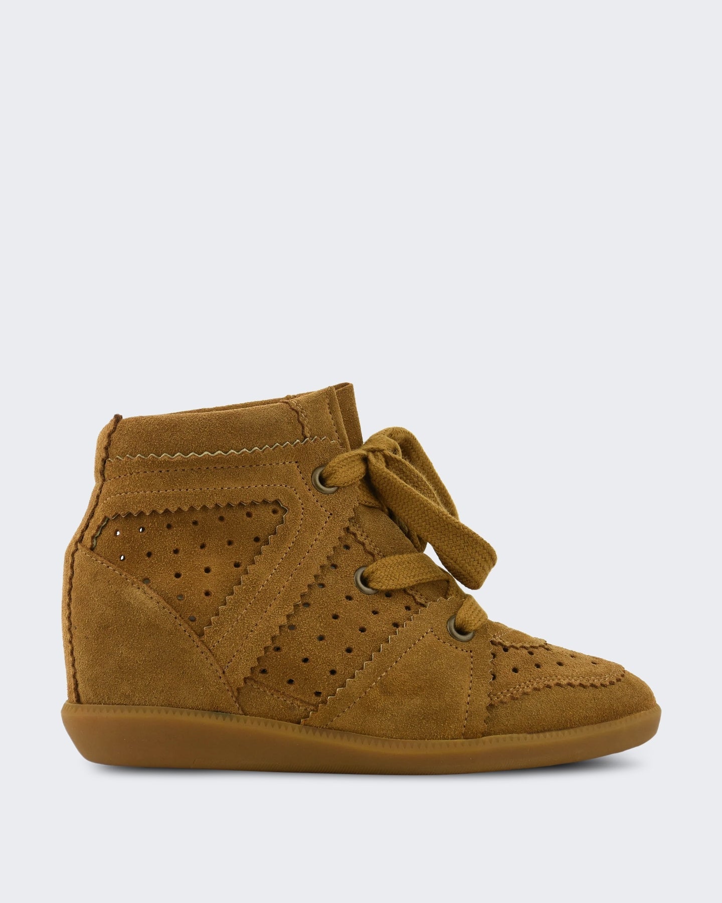 Isabel Marant Dames Bobby Sneaker Taupe Cognac - Eleganza.nl