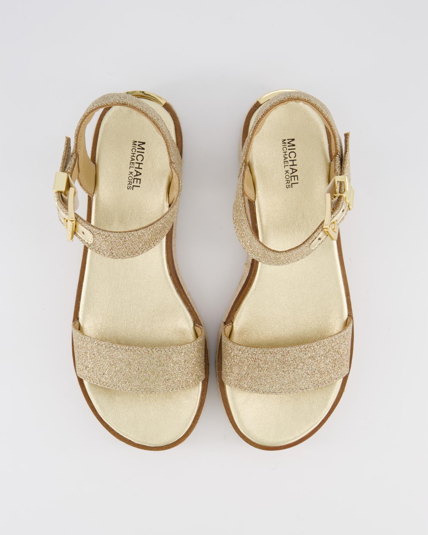 Michael Kors Dames Richie Espadrille Sandaal Goud - Eleganza.nl