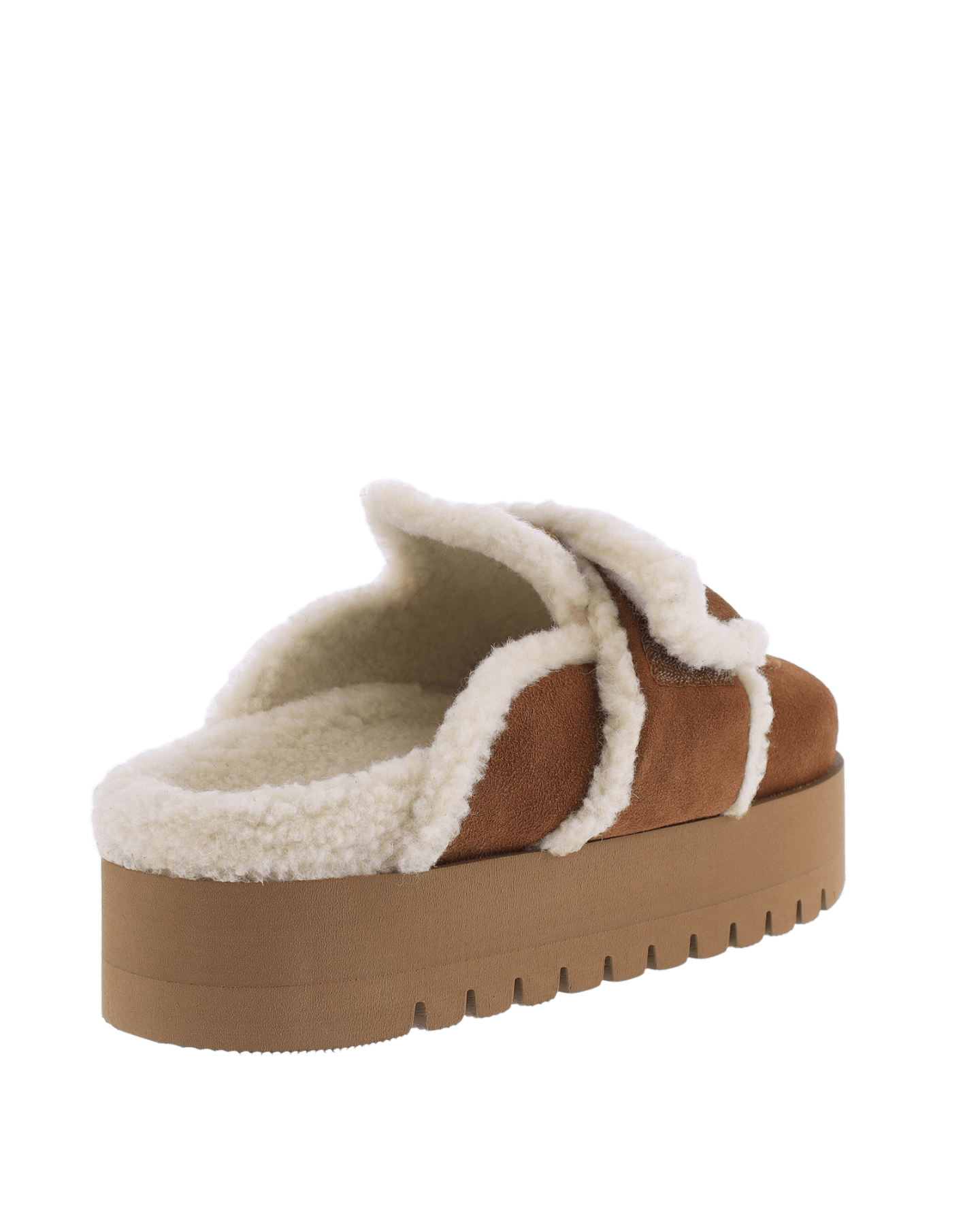 Dames Teddy Chunky Fur Beige