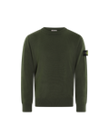 Grüner Kinderpullover mit Logoaufnäher — huidige kleur