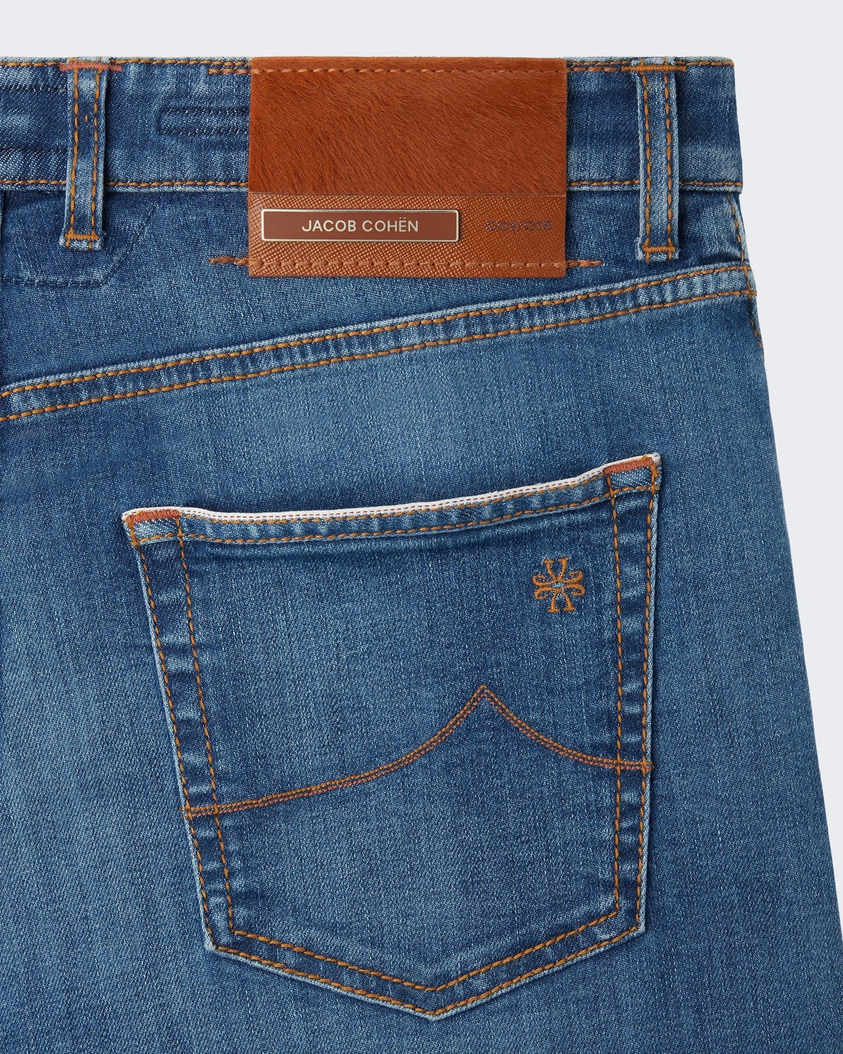 Jacob Cohen Heren Broek - Pant 5 Pkt Slim Fit Nick Ltd Medium Blue Blauw - Eleganza.nl