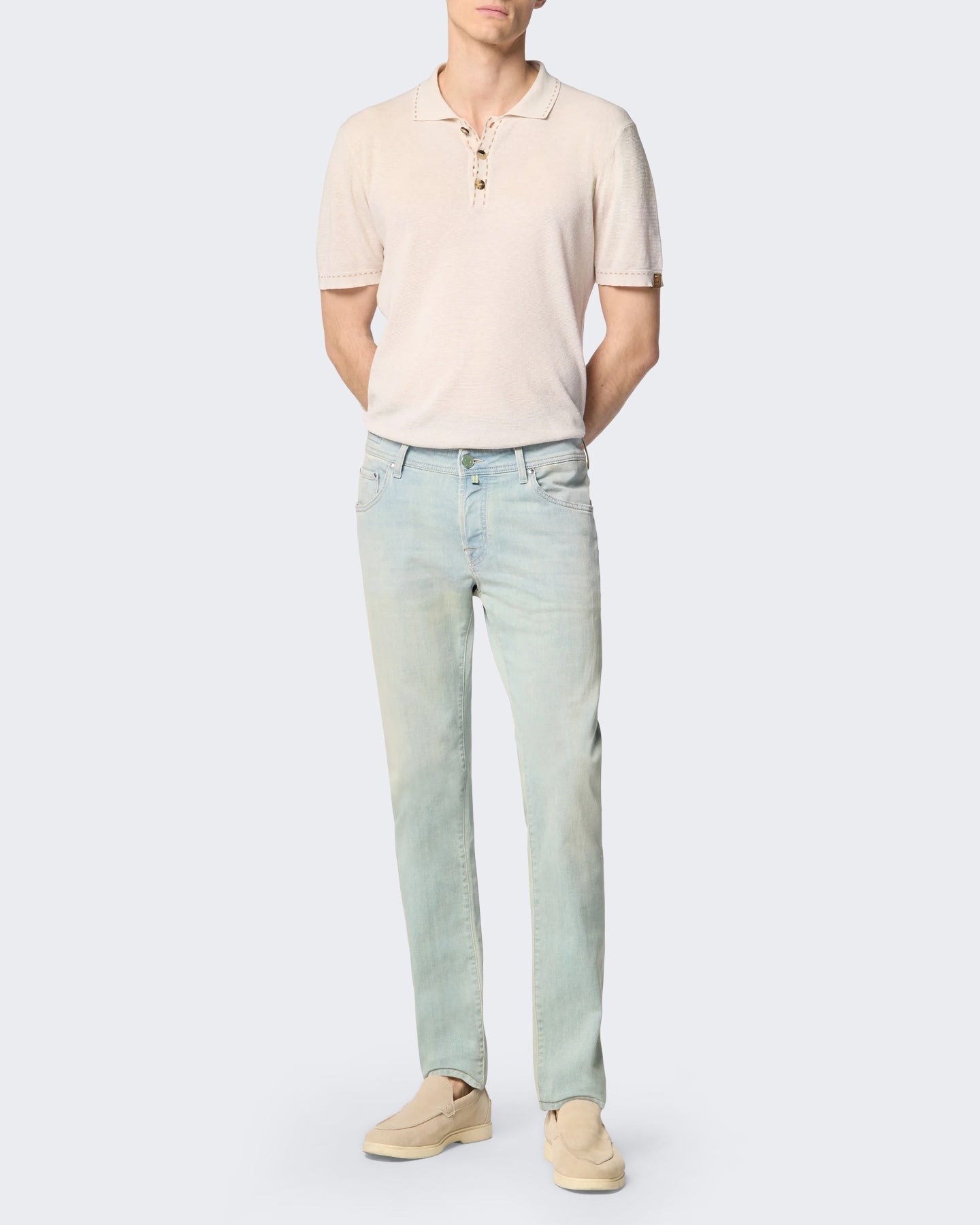 Jacob Cohen Heren Broek - Pant 5 Pkt Super Slim Fit Nick Slim Blauw - Eleganza.nl