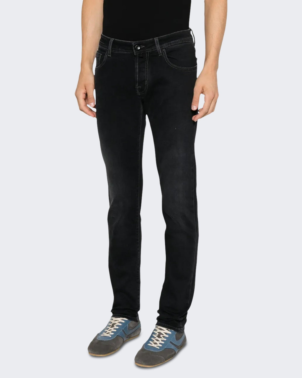 Jacob Cohen Heren Super slim fit broek met vijf zakken Zwart - Eleganza.nl