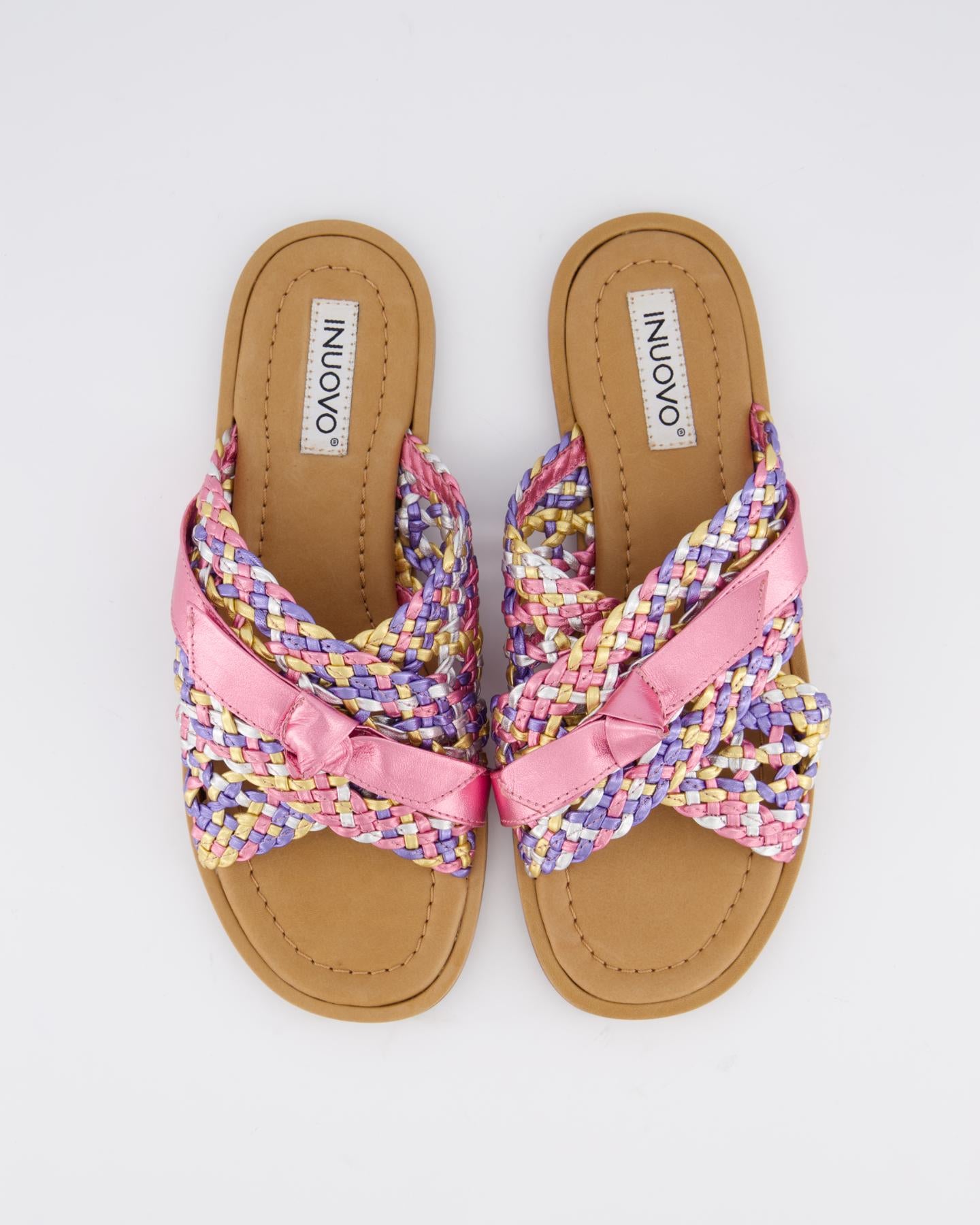 Dames Braided Slipper Roze