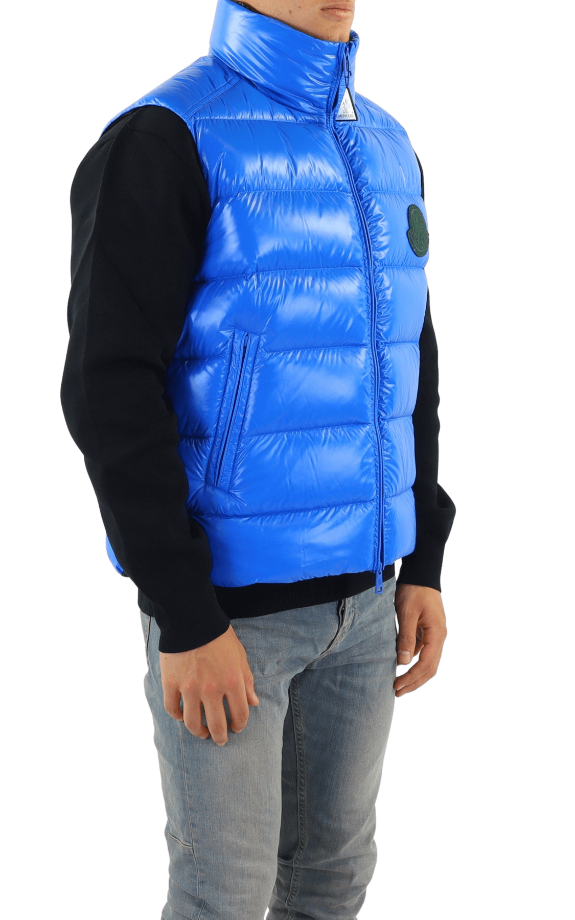 Heren Padded Gilet Parke Blauw
