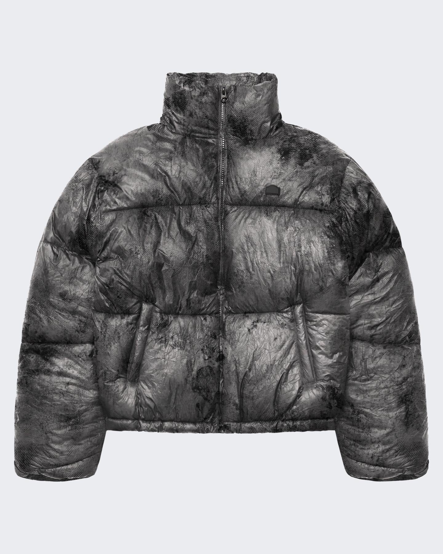 Heren Wrinkled Puffer Jacket
