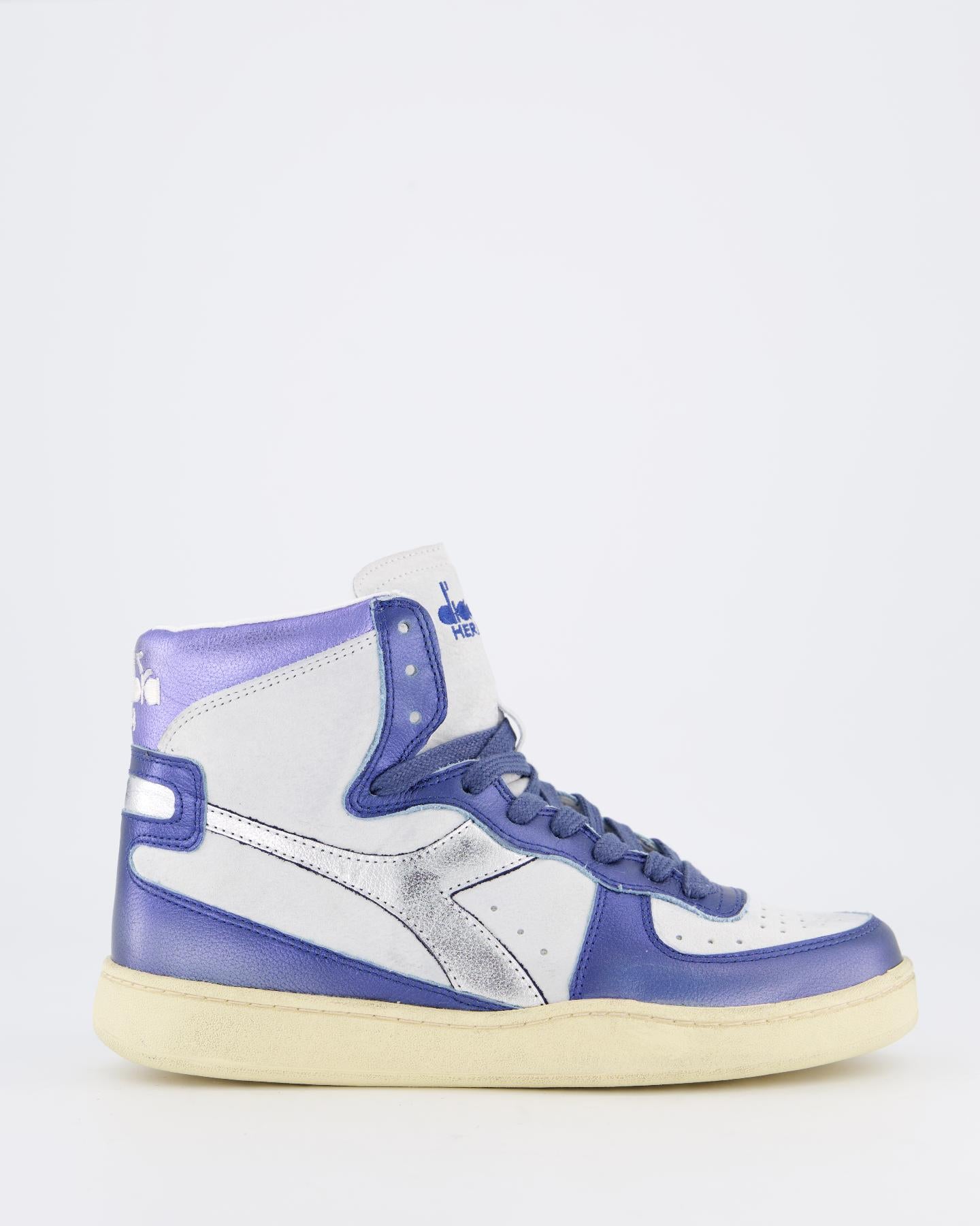 Dames Mi Basket Metal Used Blauw