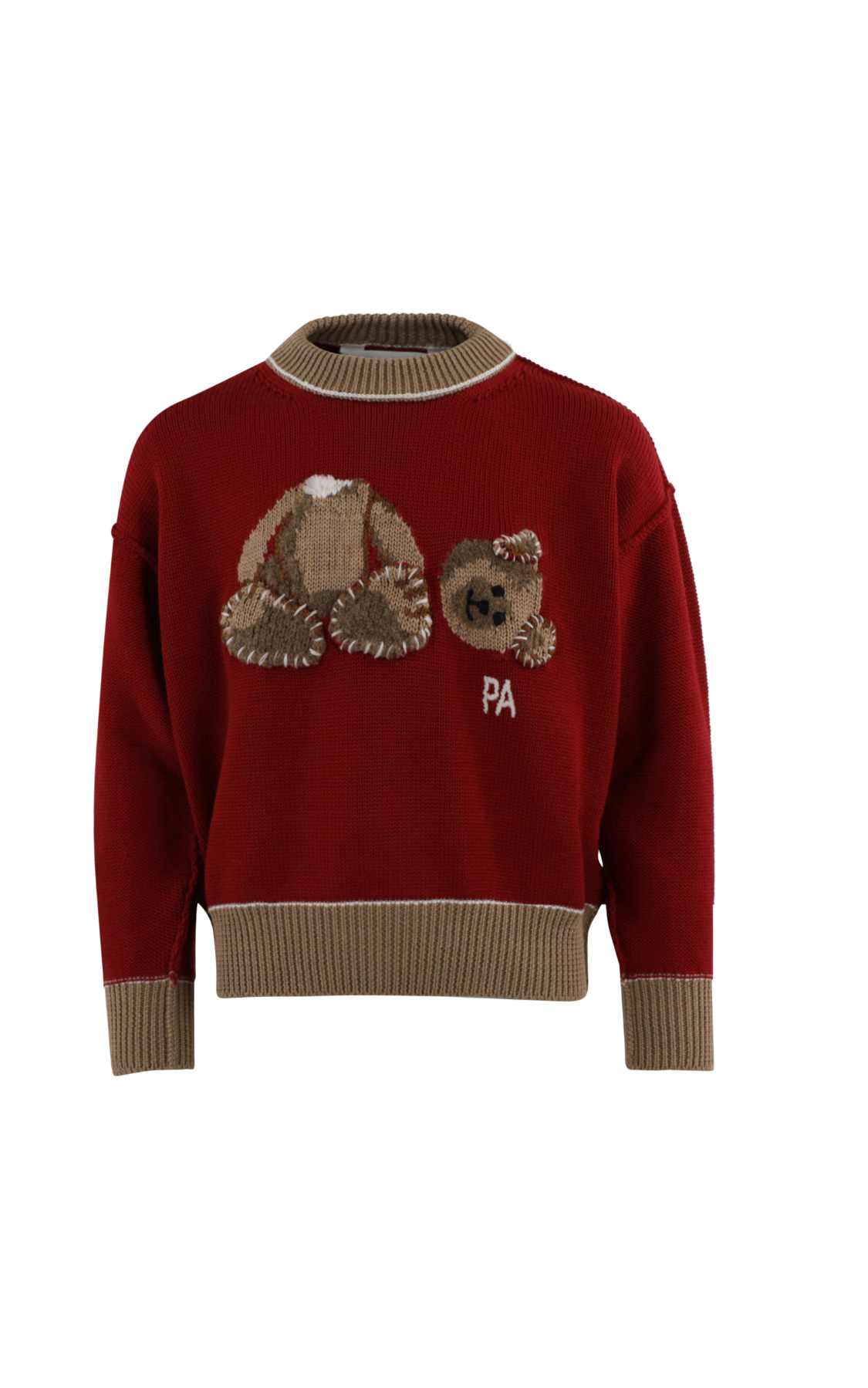 Kids Palm Angels Bear Sweather Red