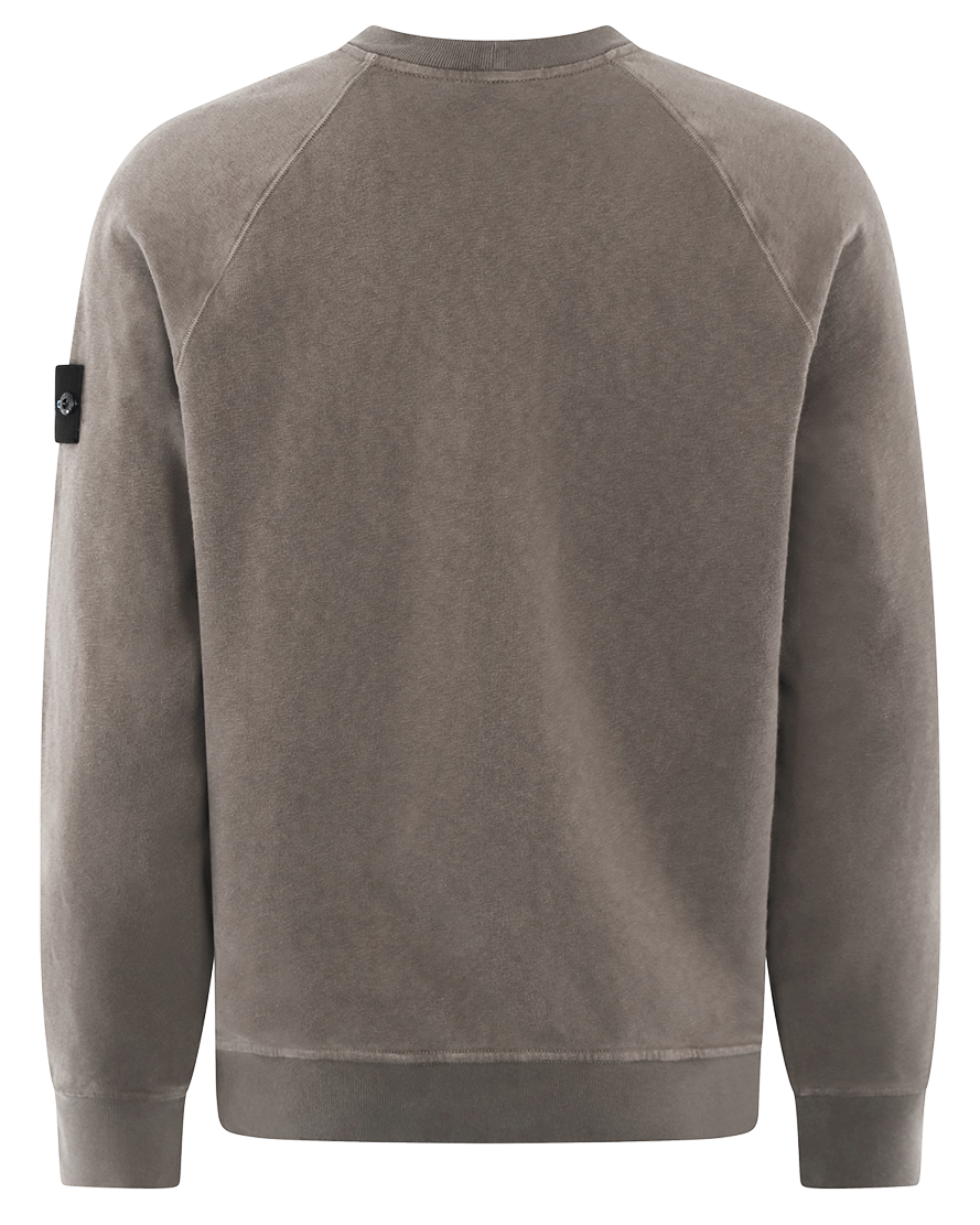 Heren Logo-Patch Sweater Grijs