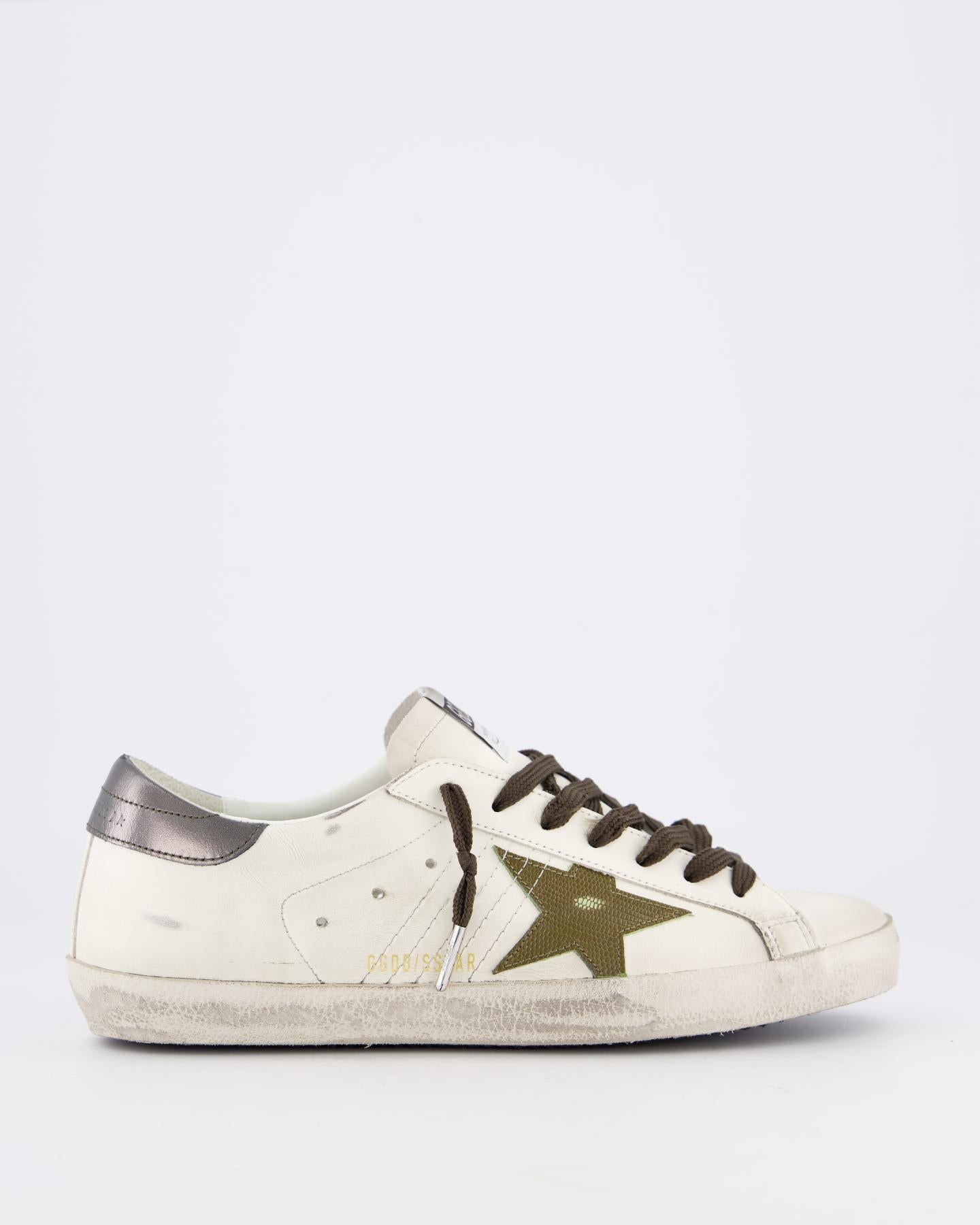 Heren Super-Star Sneaker Wit/Groen