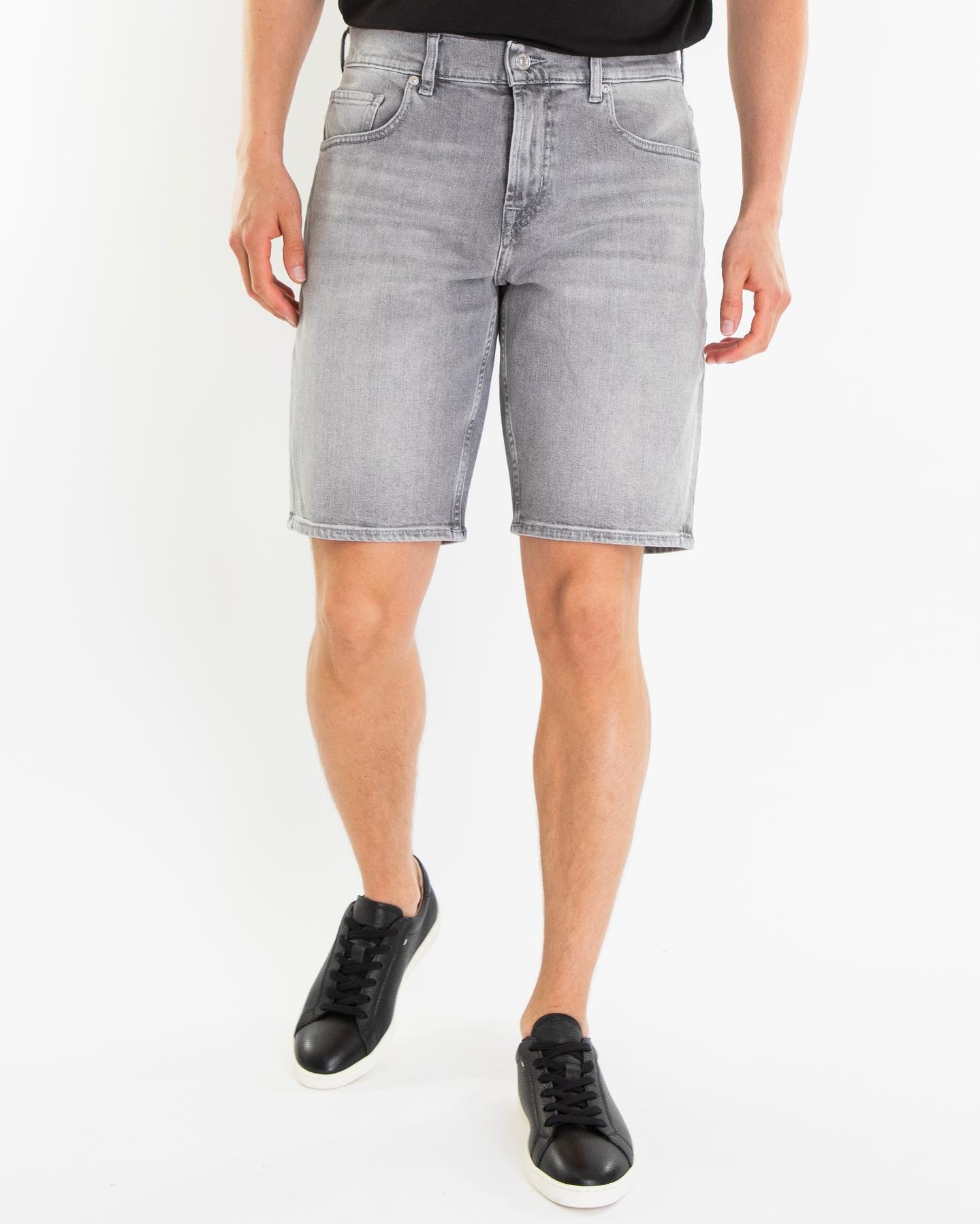 Heren Regular Shorts Spin Grijs
