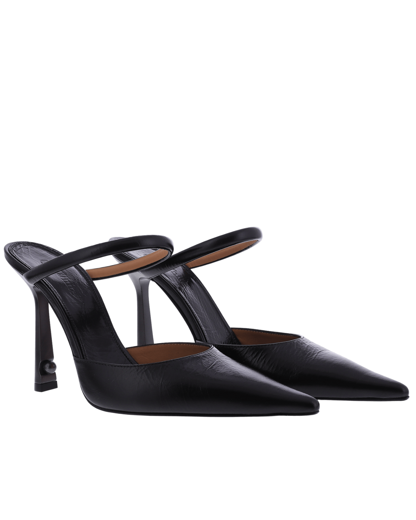 Dames Lollipop Metal Mule Zwart