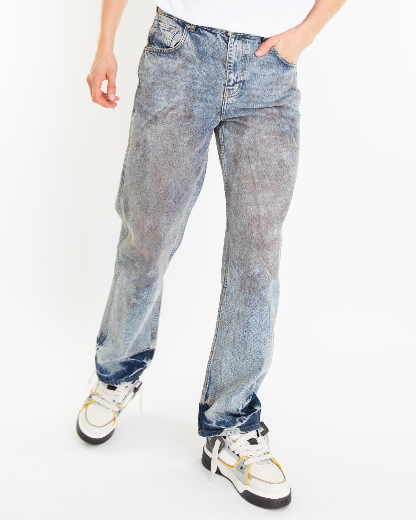 Heren R3 Baggy Denim Blauw