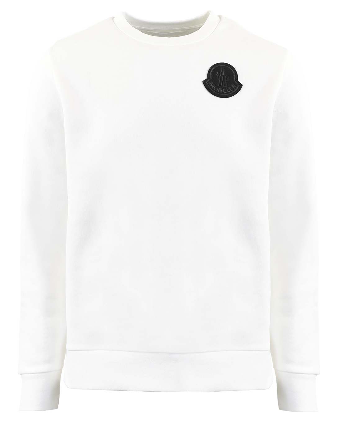 Heren Logo-Patch Black Cotton Wit